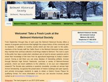 Tablet Screenshot of belmonthistoricalsociety.org